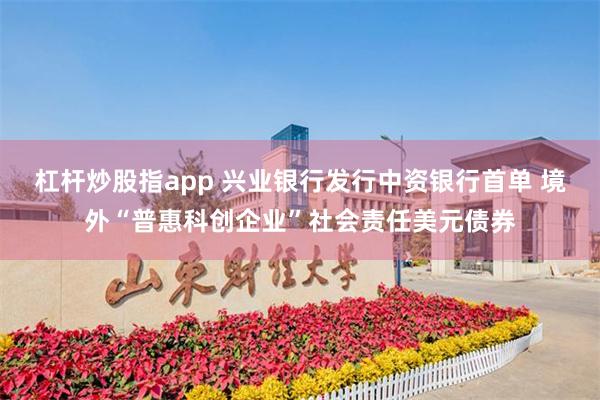 杠杆炒股指app 兴业银行发行中资银行首单 境外“普惠科创企业”社会责任美元债券