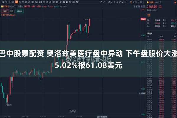 巴中股票配资 奥洛兹美医疗盘中异动 下午盘股价大涨5.02%报61.08美元