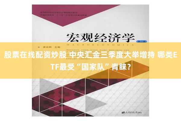 股票在线配资炒股 中央汇金三季度大举增持 哪类ETF最受“国家队”青睐？